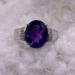 Amethyst & Topaz ring